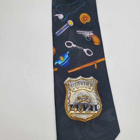 Steven Harris Police Law Enforcement‎ Tie Necktie Motif NYPD LAPD PD Officer - Picture 5 of 6
